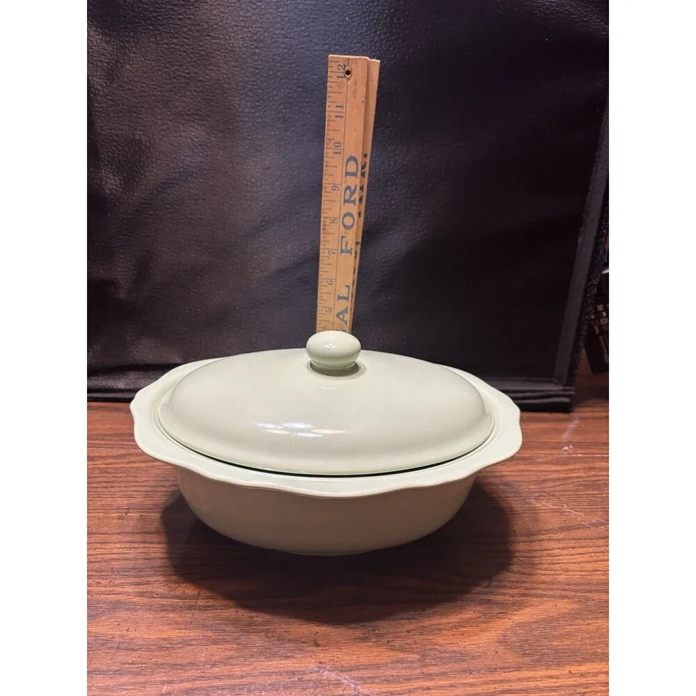 Vintage Gail Pittman Hospitality Collection Sage 1.5 Qt Covered Casserole Dish